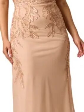 knitted strap dress Natalia Fedner ROSE GOLD SPARKLY KNIT MAXI DRESS